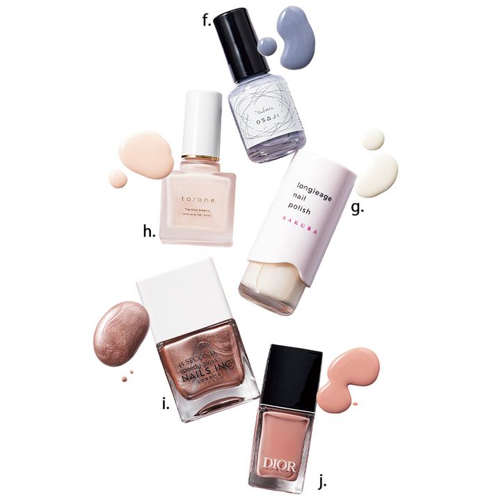 手がキレイに見えるネイル,ポリッシュ,淡いカラー