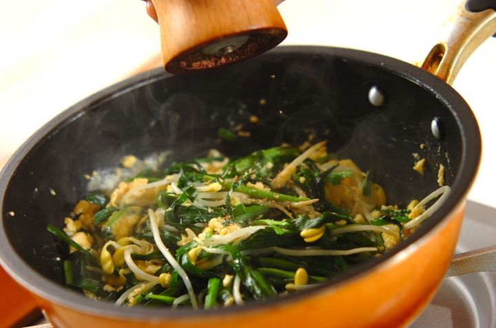 ニラ玉炒めの作り方3