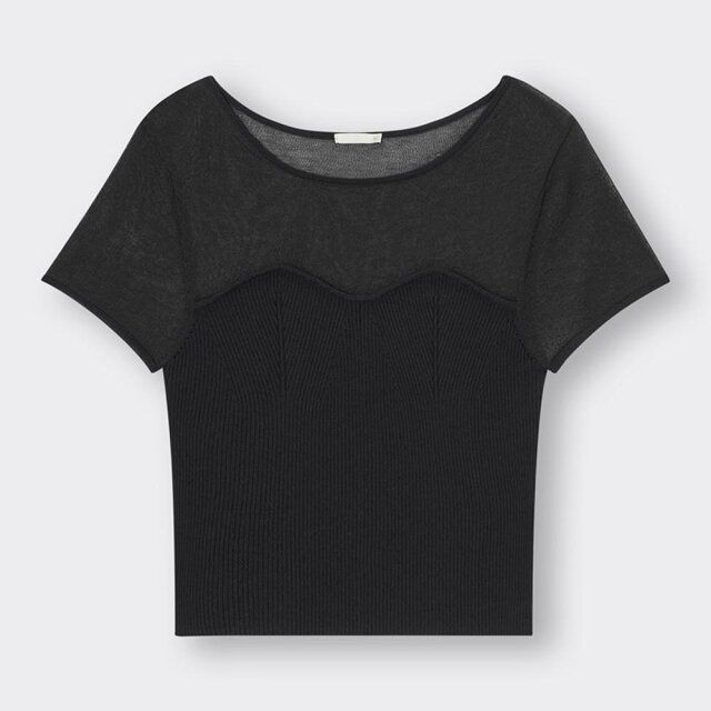 2024年春のGUレディース黒トップス