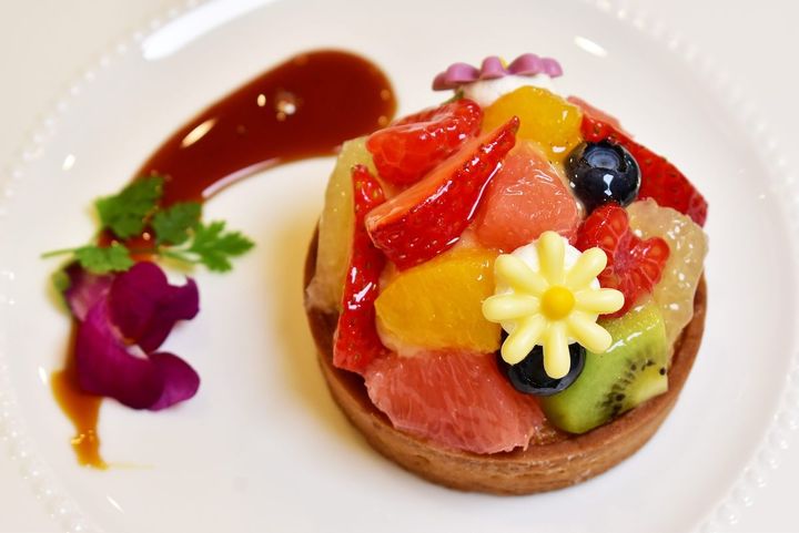 「季節のタルト」950円 Cafe オンディーヌ