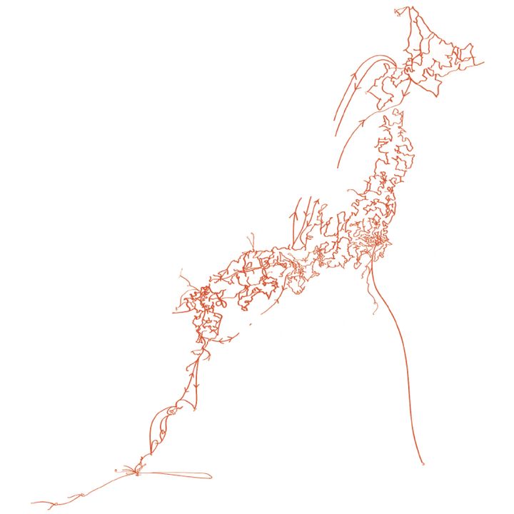 日本地図のイラスト