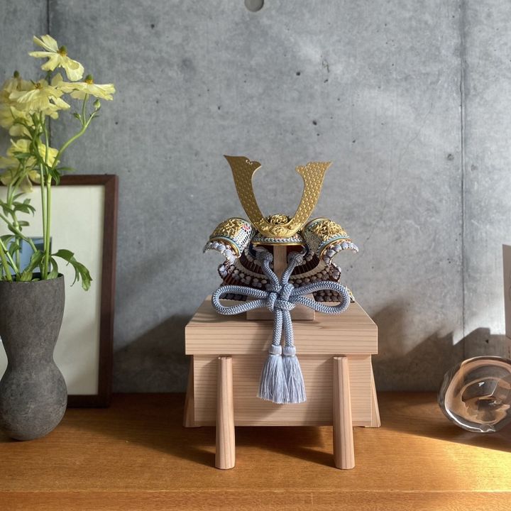 出産前から決めていた「原孝洲」の兜でお祝い