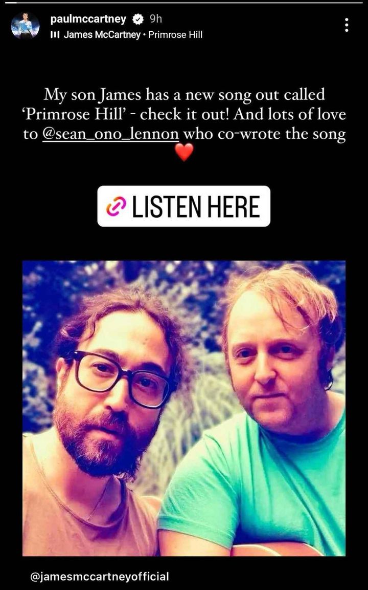 画像: ポール・マッカートニーとジョン・レノンの子どもがコラボ
