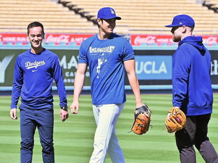 米大リーグ／笑顔の大谷