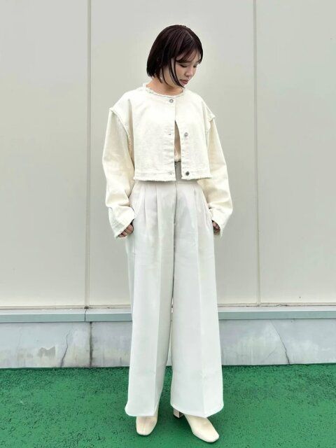 春のデニムジャケットコーデ