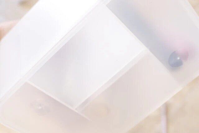 積み重ね収納ボックス（取手付、10.7cm×15.2cm×12cm）の仕組み