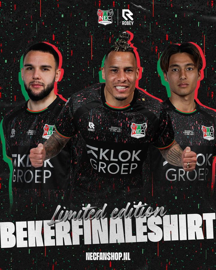 小川航基と佐野航大が活躍！NECが「KNVBカップ決勝」ユニフォームを発表 小川の“得点王ユニ”となるか？