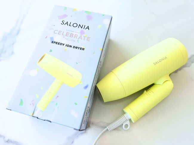 『SALONIA スピーディーイオンドライヤー』セレブレイトイエロー_1