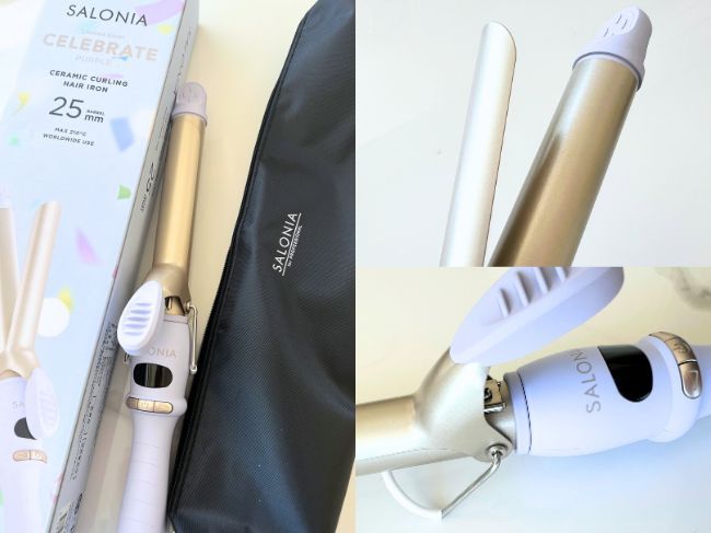 『SALONIA セラミックカールヘアアイロン』25mm：セレブレイトパープル_2