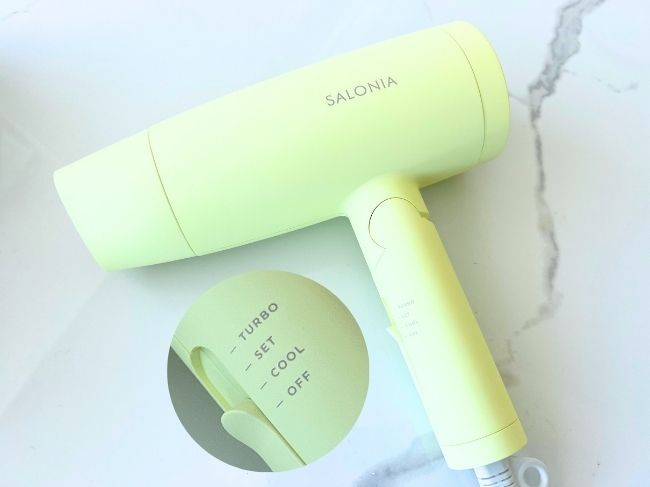 『SALONIA スピーディーイオンドライヤー』セレブレイトイエロー