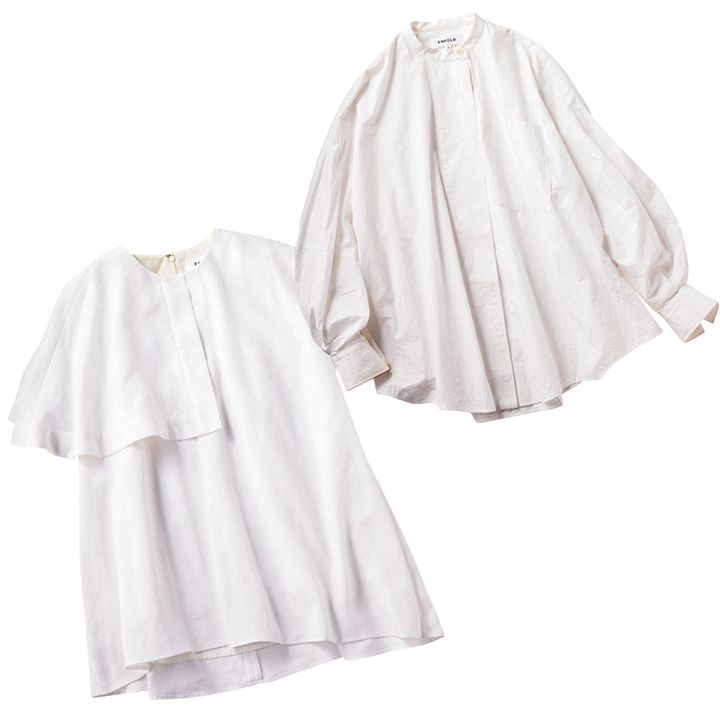 洗いまくってもへこたれない白ブラウス