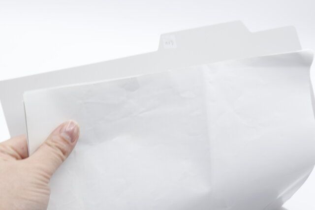 セリアのA4個別フォルダーPP製の使用例