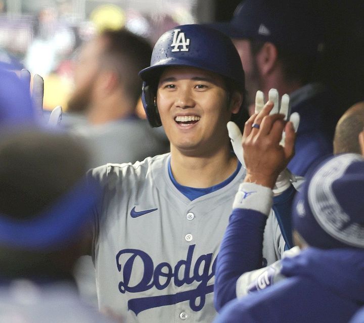 米大リーグ／迎えられる大谷