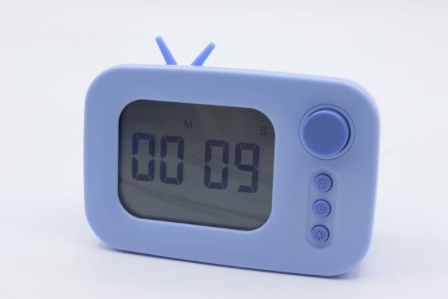 ダイソーのテレビ型デジタル時計のタイマー表示モード