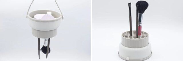 スリーコインズのメイクブラシクリーナーは洗濯・乾燥・保管の3WAYで使える