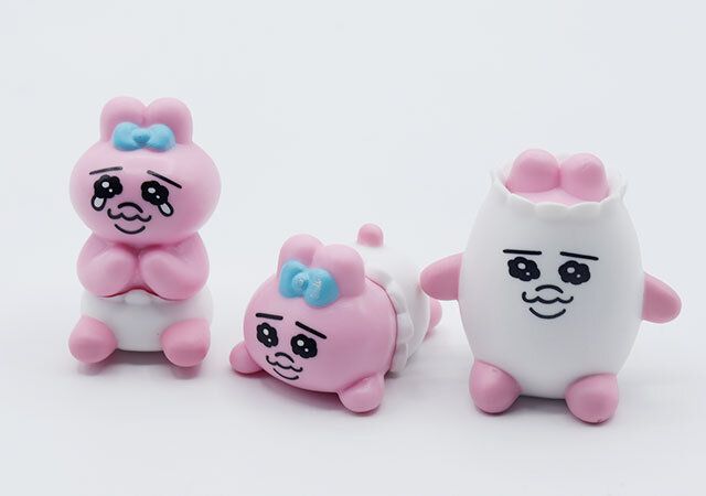 セリアのおぱんちゅうさぎ インテリアミニフィギュアの3種類