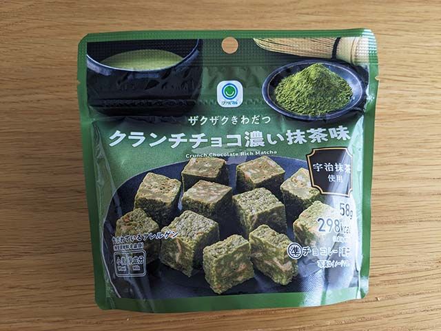 ザクザクきわだつクランチチョコ濃い抹茶味