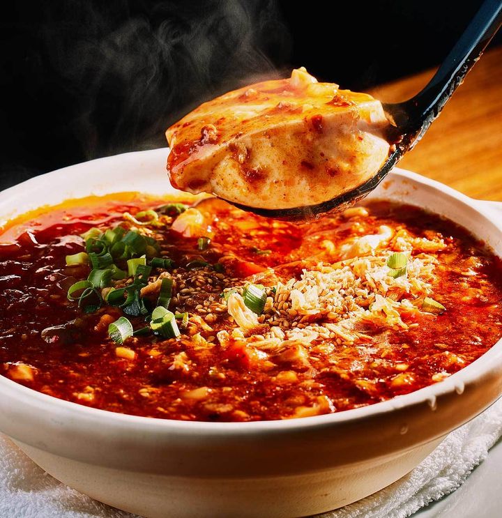 石川町『美心酒家』の「マーボートーフファー」