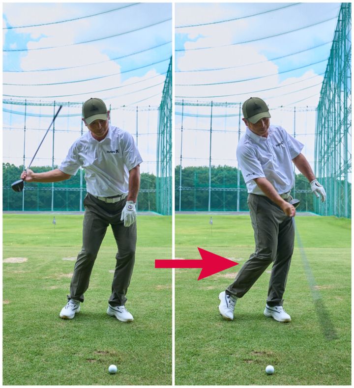 「FWが当たらない」をすぐ解決！クラブを逆にして右手1本でビュンと振る
