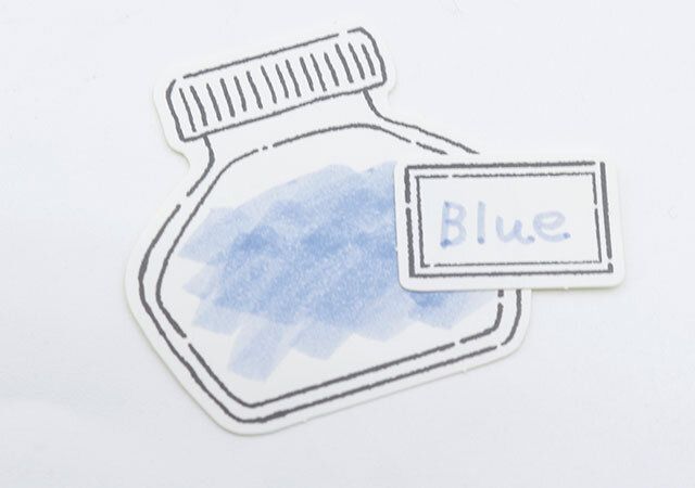 100均セリアの色塗りシール