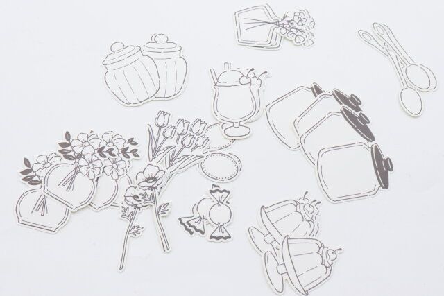 100均セリアの色塗りシール