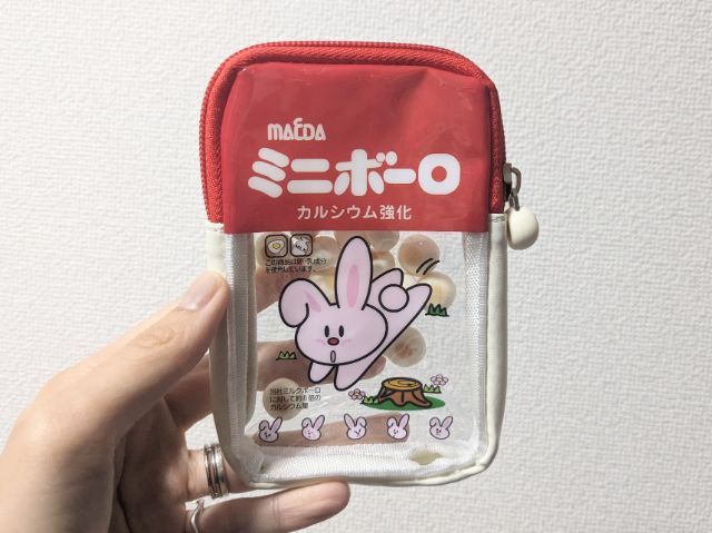 ミニボーロクリアポーチ