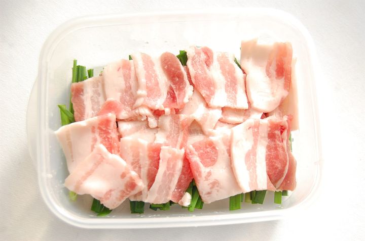 豚肉とニラ