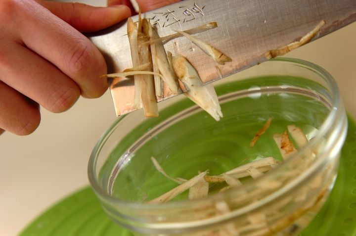 かしわ飯の下準備3