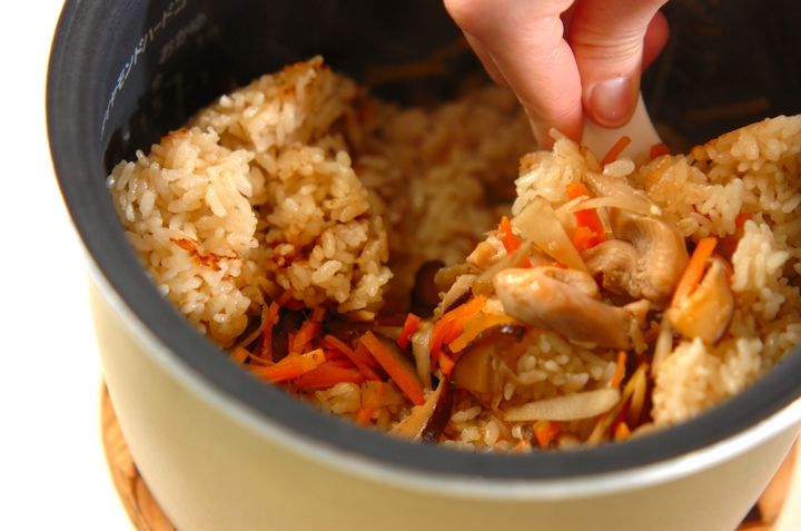 かしわ飯の作り方4