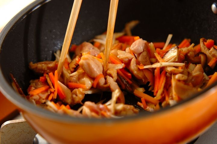 かしわ飯の作り方1