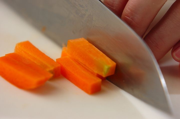 インゲンのゴママヨ和えの下準備1