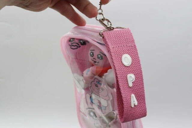 セリアのネームストラップ パステルカラーの完成例