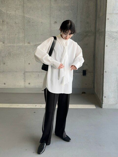 春のシャツコーデ