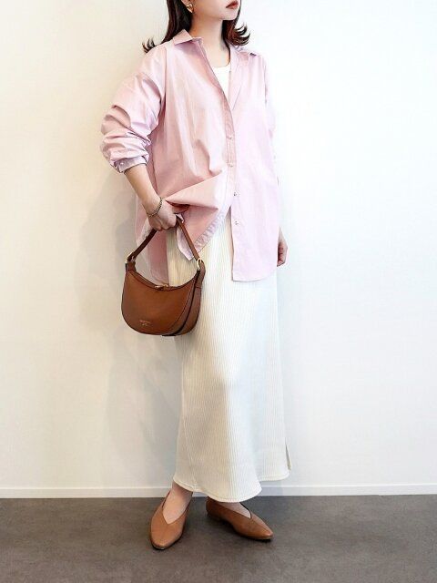 春のシャツコーデ