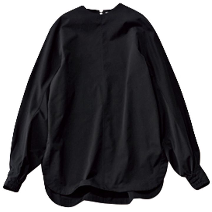 トップス,ブラウス,黒ブラウス,HYKE