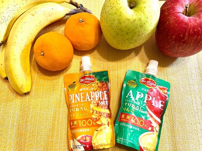 デルモンテそのまま食べるすりおろしりんごとパイナップル