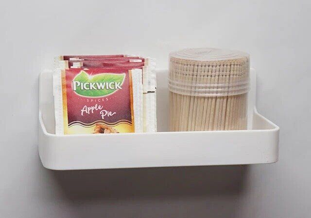 セリアの小物トレイに紅茶やつまようじを収納