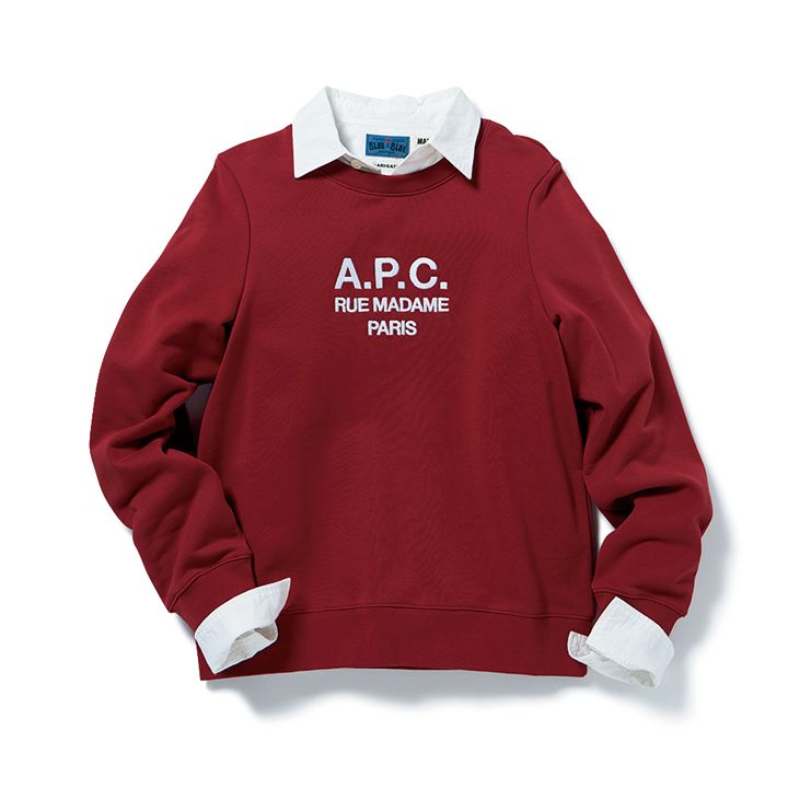 スウェットはシャツと合わせて上品に着こなそう！オススメスタイル9選