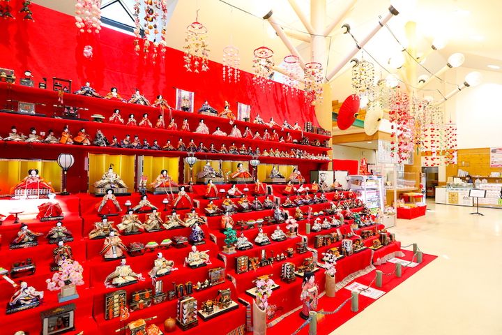 2024年から始まった雛飾り（展示期間は2月中旬～3月末）