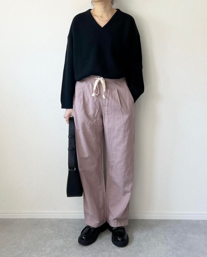 ユニクロ_リネンブレンドイージーパンツ_1