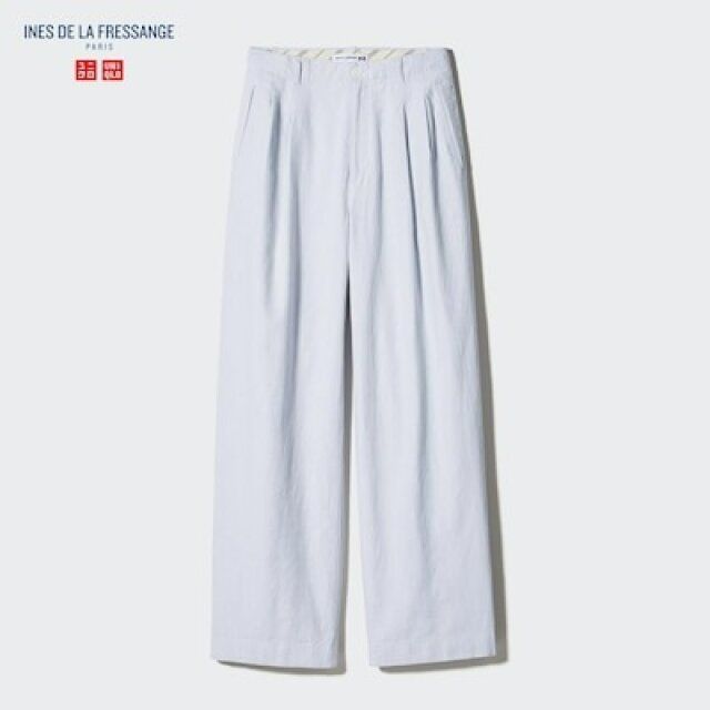 ユニクロのコットンリネンパンツ