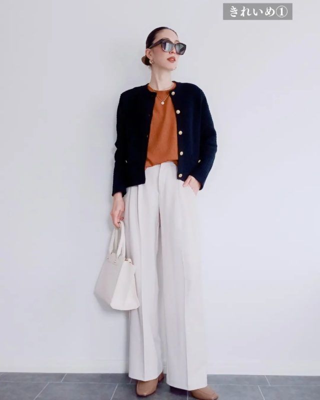 GU「ループヤーンコーデの女性5」