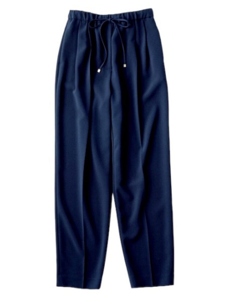 ebureの2タックパンツ ネイビー