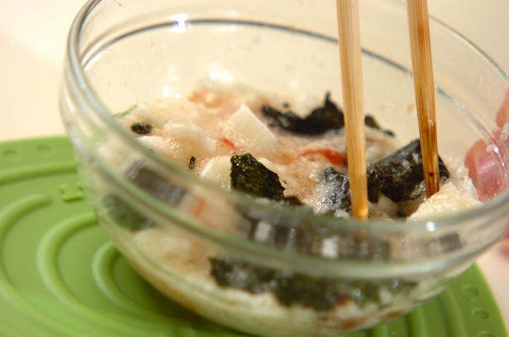 長芋とのりの酢の物の作り方2