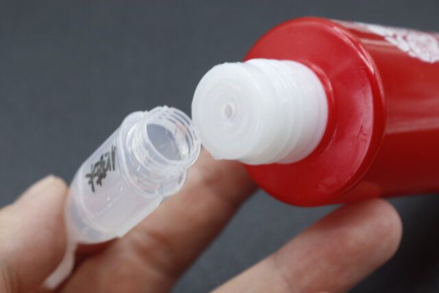 キャンドゥの連結詰め替えチューブ 5mL 6連の詰め替え例