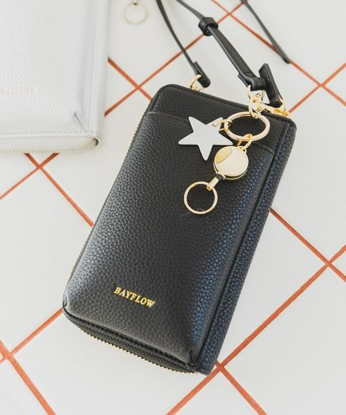 キースターミニウォレットショルダー2／ブラック19