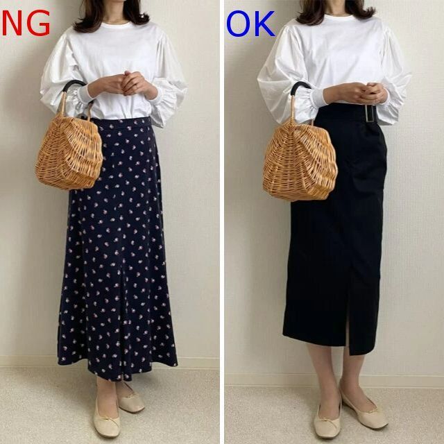 大人女子の春ブラウスNG＆OKコーデ