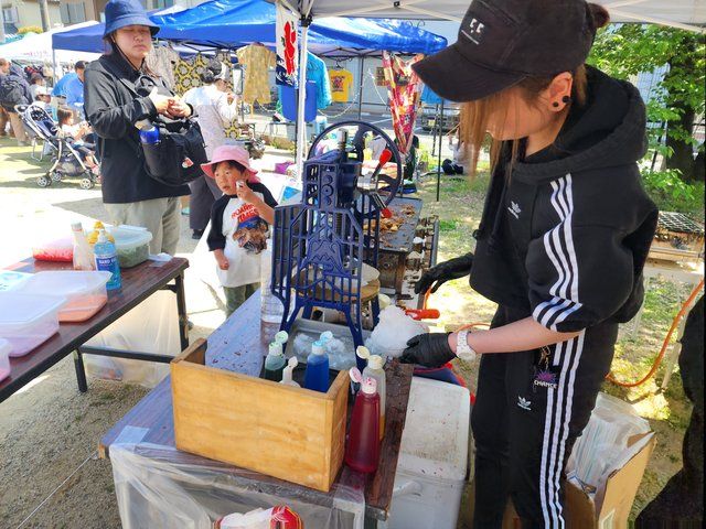 昔ながらのかき氷も登場