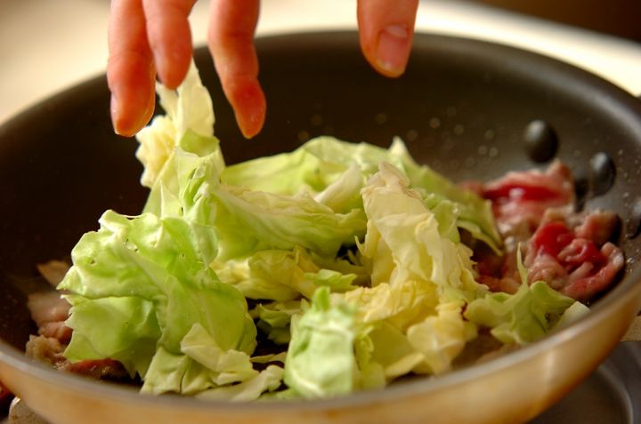 キャベツとツナのチャンプルーの作り方1