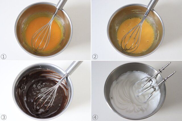 濃厚クッキークリームカップケーキ レシピ ココアカップケーキ生地を作る